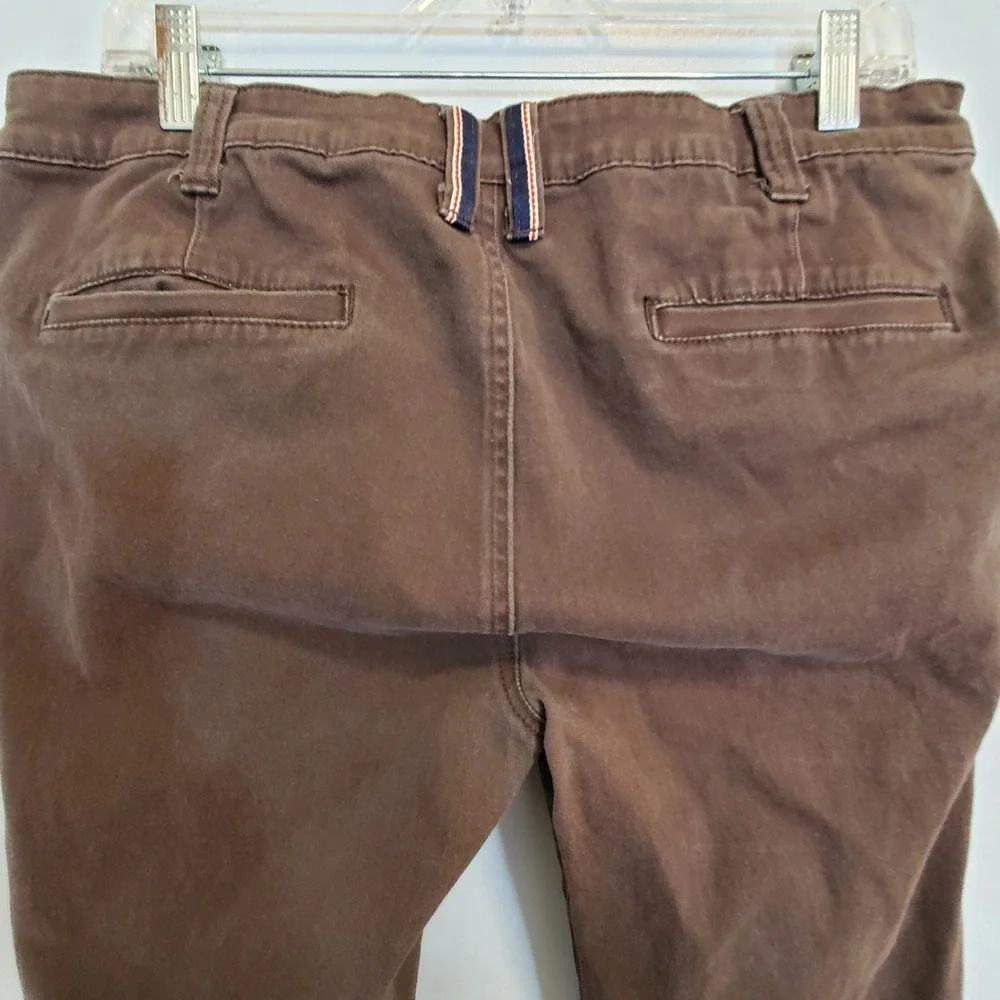 Carbon Mens Freedom Flex Slim Fit Chino Pants Brown 34x30 Cotton Stretch
